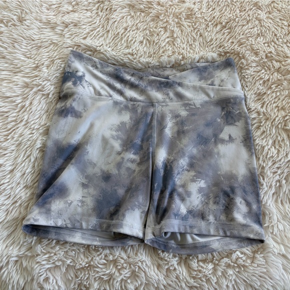 Avia Pants - Avia Gray Tie-Dye Athletic Shorts